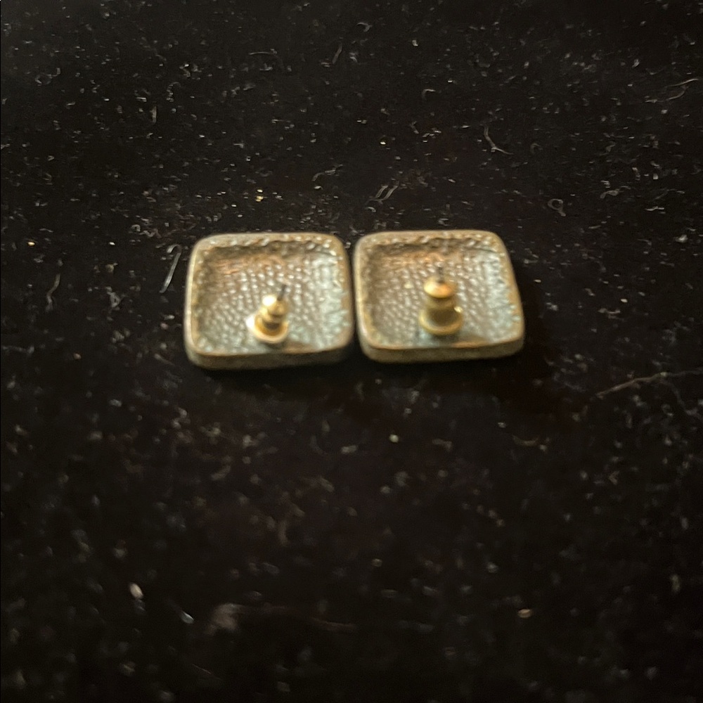 Gold Square Cufflinks - image 3